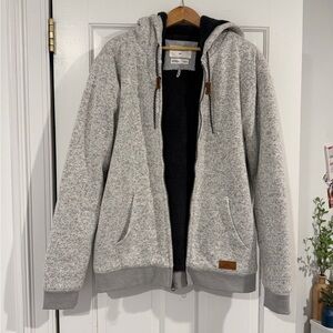 Quiksilver Sherpa/fleece lined zip up